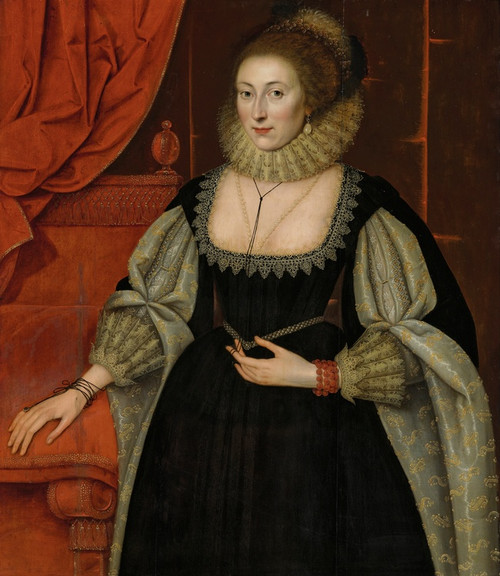 Digital Print - Portrait of a lady by Marcus Gheeraerts the Younger