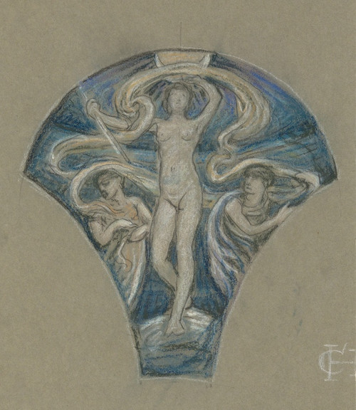 Digital Print - Study forLuna by Elihu Vedder