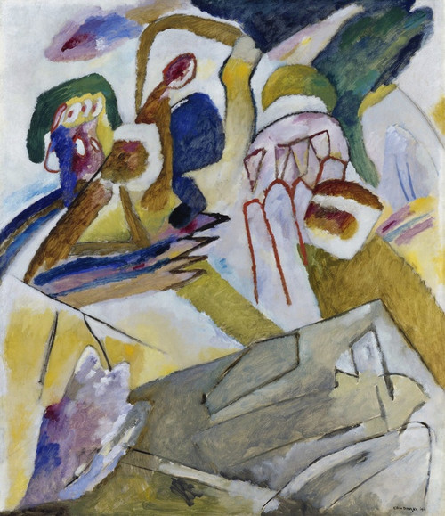 Digital Print - Improvisation 18 (with tombstone) by Wassily Kandinsky