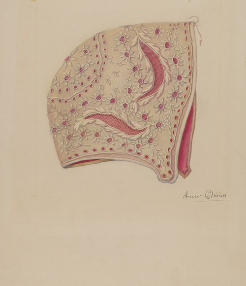Digital Print - Baby Bonnet by Anne Colman