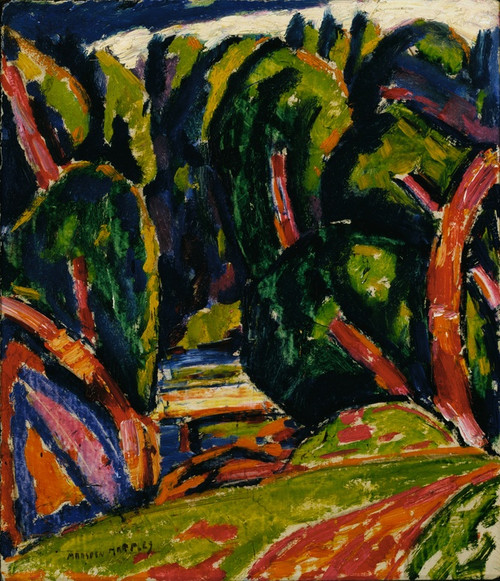 Digital Print - Red Tree by Marsden Hartley