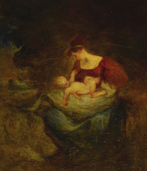Digital Print - Mother and Child by Robert Loftin Newman
