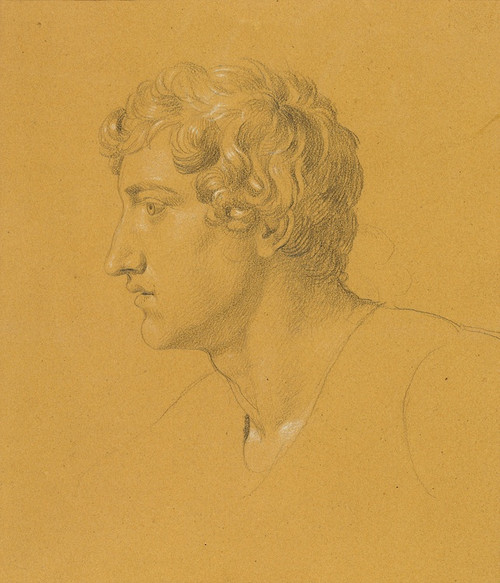 Digital Print - Studie eines Kopfes by Johann Peter Krafft