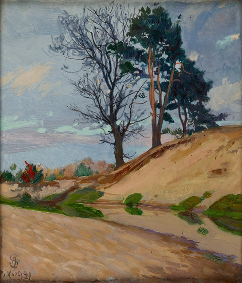 Digital Print - Sandy Bank of the Kamienna River by Ambroy Sabatowski