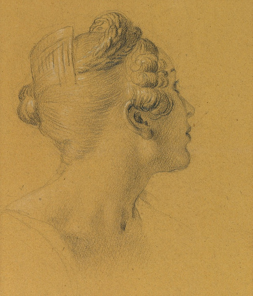 Digital Print - Weibliche Studie zu den Wandgemlden in der Hofburg by Johann Peter Krafft