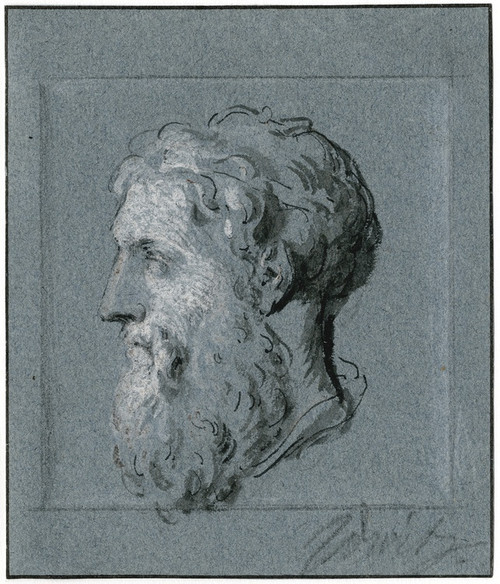 Digital Print - Antique head of a man in profile by Jacob de Wit