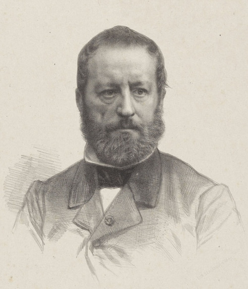 Digital Print - Portret van kunstenaar Wouter Verschuur by August Alleb