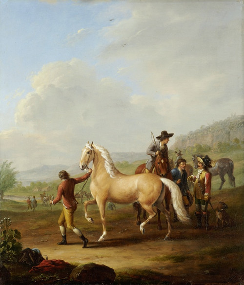 Digital Print - Horse Market by Johann Georg Pforr