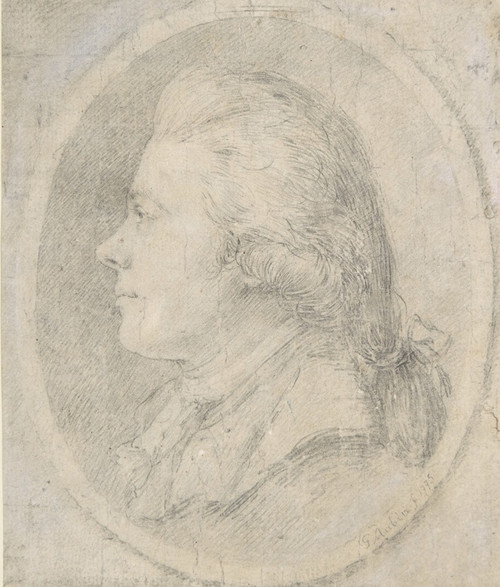 Digital Print - Portrait of a Man by Gabriel de Saint-Aubin