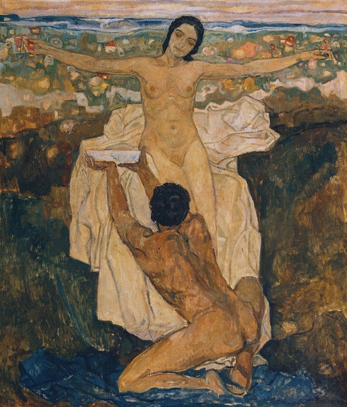 Digital Print - An der Quelle des Lebens by Karl Borschke