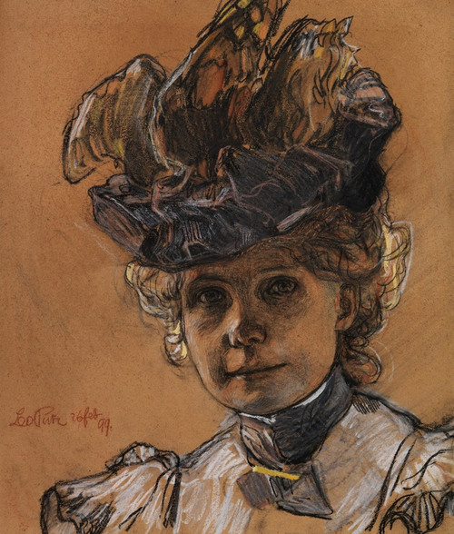 Digital Print - Portrt Gertraud Luberich by Leo Putz