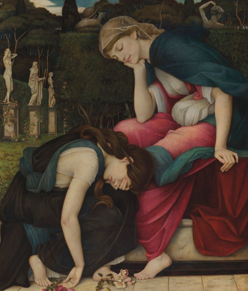 Digital Print - Patience on a monument smiling at Grief by John Roddam Spencer Stanhope