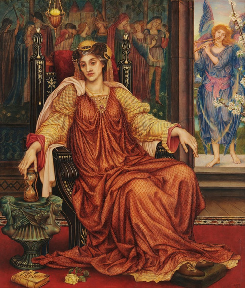Digital Print - The Hour Glass by Evelyn De Morgan