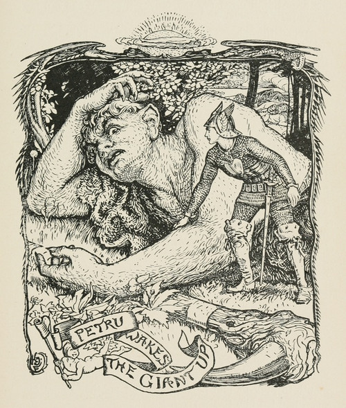 Digital Print - Petru wakes the Giant up by Henry Justice Ford