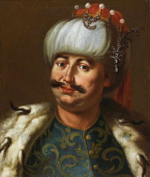 Digital Print - Portrait Of A Polish Nobleman, Traditionally Identified As John III Sobieski, King Of Poland, Dressed As An Ottoman Sultan by Jan Tricius