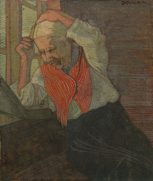 Digital Print - Woman Combing her Hair by Joseph Alanen