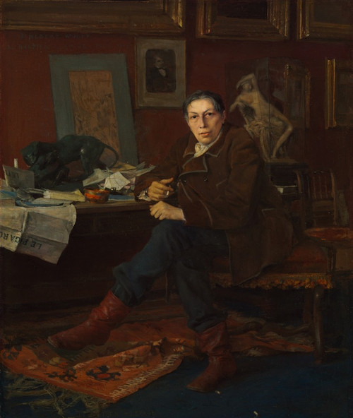 Digital Print - Albert Wolff in His Study by Jules Bastien-Lepage