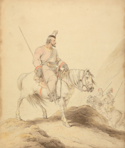 Digital Print - An Uralsky Cossack by Sir Robert Kerr Porter Digital Print - An Uralsky Cossack by Sir Robert Kerr Porter