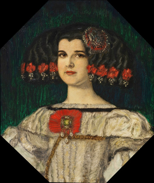 Digital Print - Meine Tochter Mary im Velzquez-Kostm by Franz von Stuck