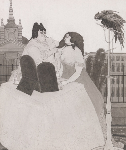 Digital Print - The Lady at the Dressing Table by Aubrey Vincent Beardsley