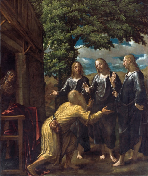 Digital Print - Abraham and the Three Angels by Juan Fernndez de Navarrete