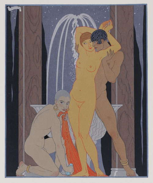 Digital Print - Clodia accompanying her brother by George Barbier