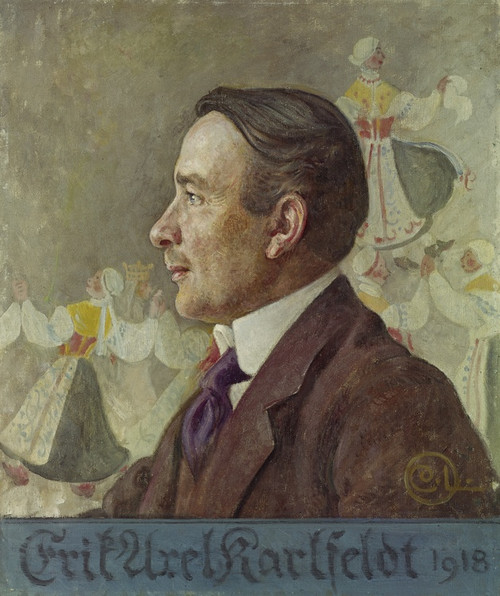 Digital Print - Erik Axel Karlfedt, the poet by Carl Larsson