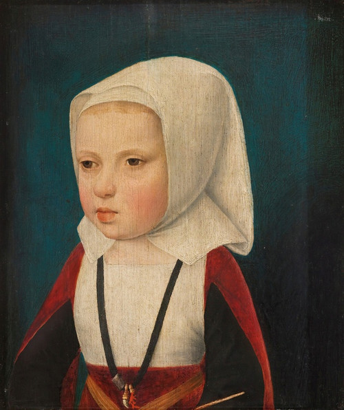 Digital Print - Portrait Of An Infant Princess by Master of the Legend of the Magdalen