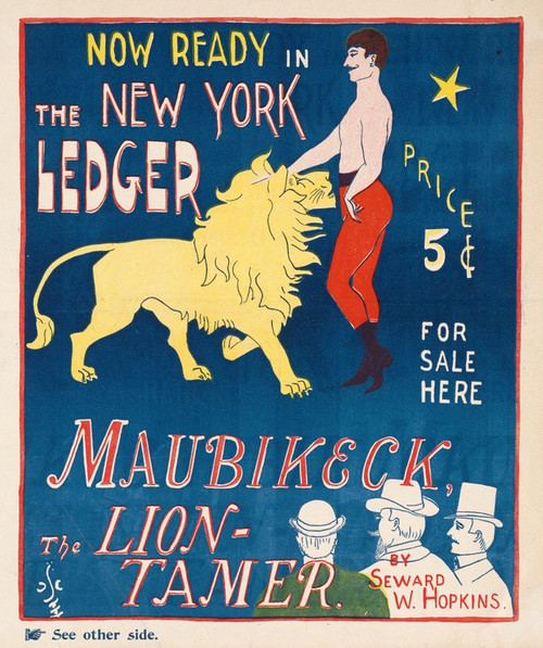 Digital Print - Now ready in the New York ledger, Maubikeck, the lion-tamer. by George Frederick Scotson-Clark