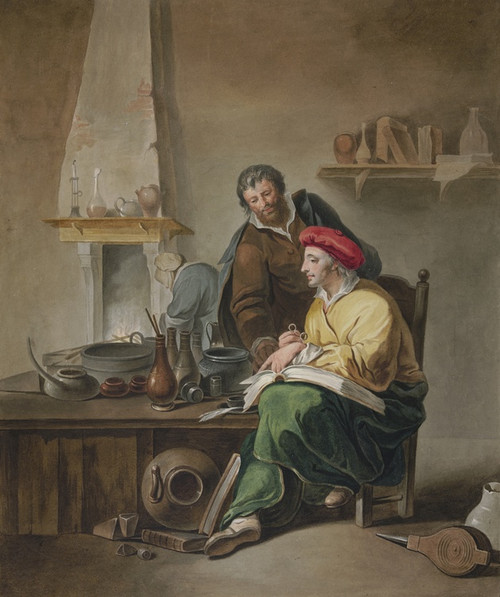 Digital Print - The alchimists by French School