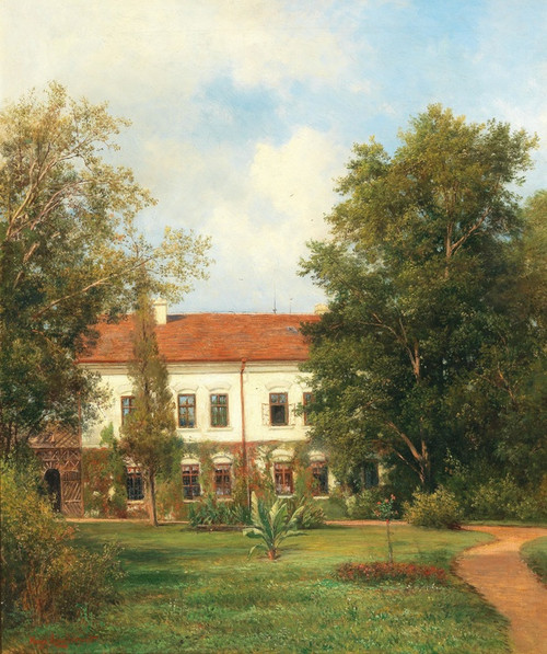 Digital Print - View of a Castle in Bohemia by Hugo Charlemont