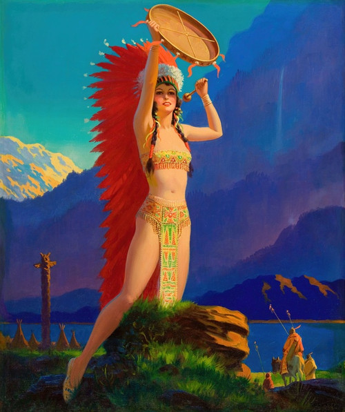 Digital Print - Queen of the Mountain Tribes by Edward Mason Eggleston