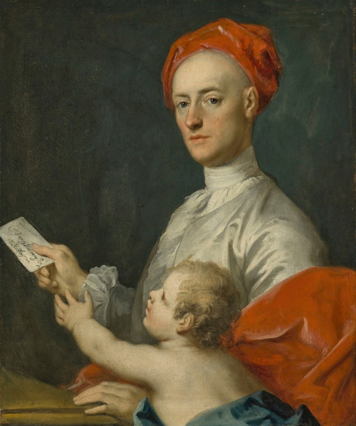 Digital Print - Portrait of Carew Hervey Mildmay (1690-1784) by Jacopo Amigoni