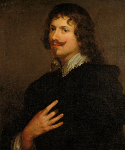 Digital Print - Portrait of Adriaen Hanneman by Follower of Anthony van Dyck