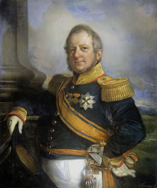 Digital Print - Portrait of Hendrik Merkus, Baron de Kock, Army Commandant and after 1826 Lieutenant Governor-General of the Dutch East Indies by Cornelis Kruseman