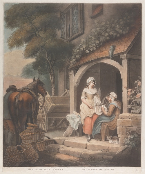 Digital Print - Returned from Market (After Francis Wheatley) by William T. Annis