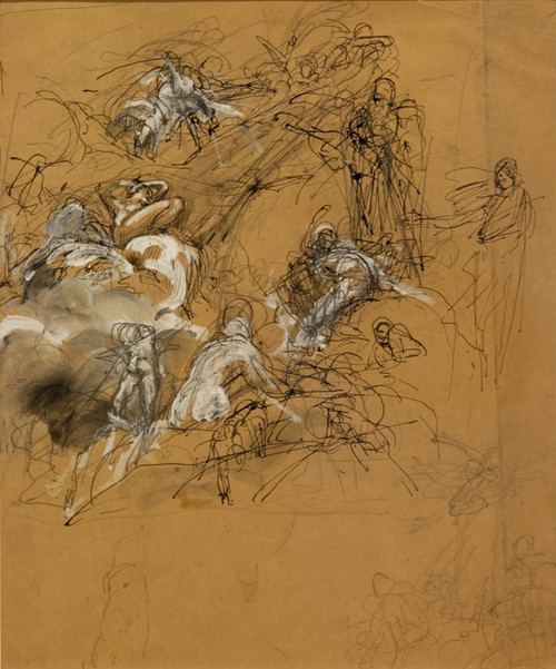 Digital Print - tude de figures volantes by Luc-Olivier Merson
