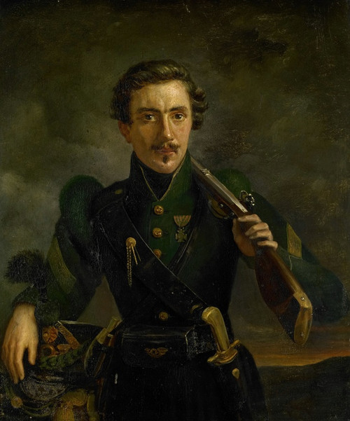 Digital Print - Self Portrait in the Uniform of the Rifles by Willem Jodocus Mattheus Engelberts