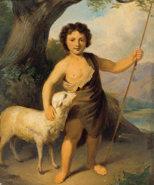 Digital Print - John The Baptist As A Child by Friedrich Hasslwander