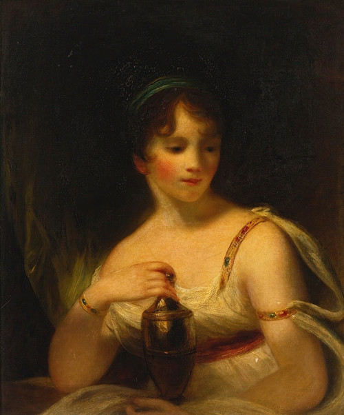 Digital Print - Portrait of Charlotte Earle Beechey, the artist's daughter,as Psyche by Sir William Beechey
