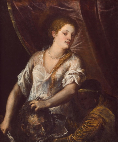 Digital Print - Judith and Her Maidservant with the Head of Holofernes by Titian