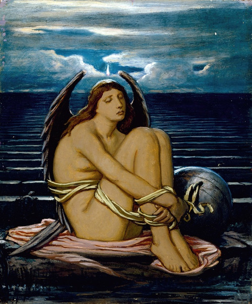 Digital Print - Soul in Bondage by Elihu Vedder