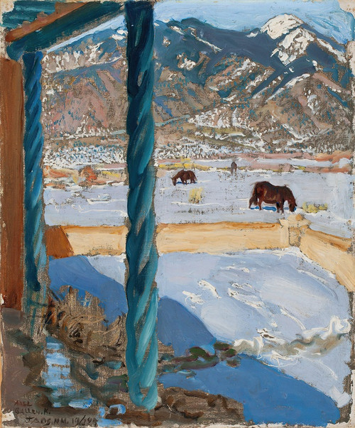 Digital Print - Taos Home in Sunlight by Akseli Gallen-Kallela