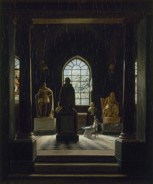 Digital Print - La Salle du XVIIe sicle au muse des Monuments Franais by Lon-Mathieu Cochereau