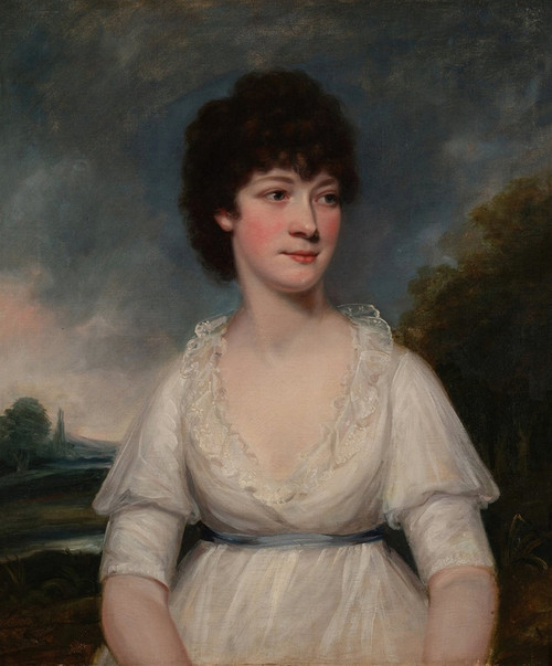 Digital Print - Portrait of Miss Elizabeth Byrd, later Mrs. Slight by Sir William Beechey