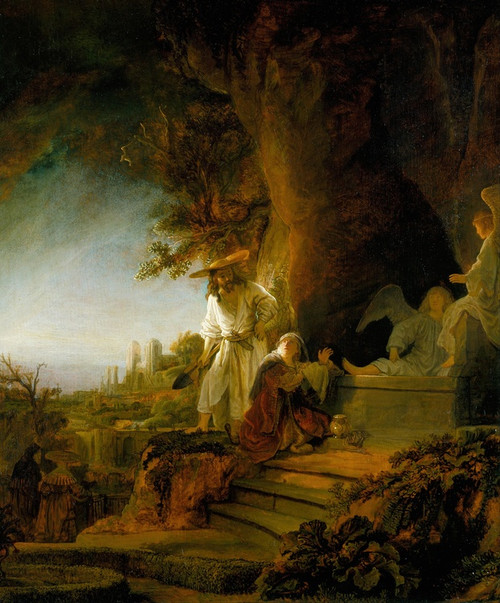 Digital Print - Christ and St Mary Magdalen at the Tomb by Rembrandt van Rijn