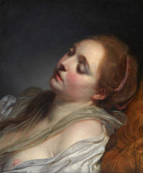 Digital Print - The Dreamer by Jean-Baptiste Greuze