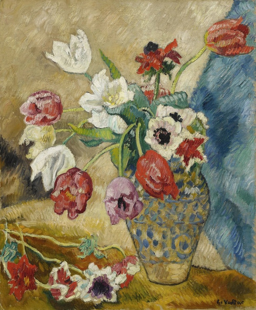 Digital Print - Tulipes et anemones by Louis Valtat