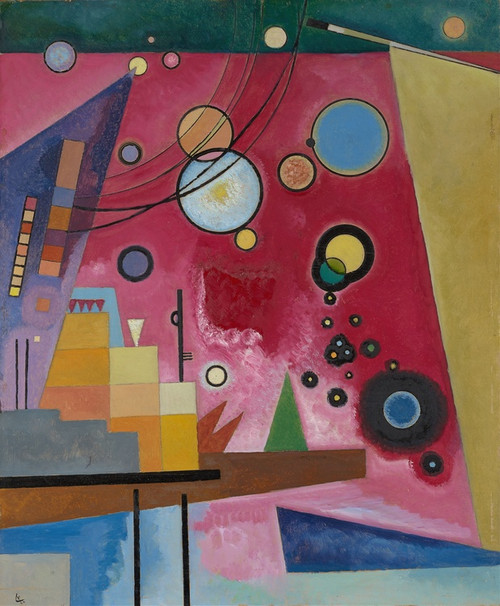 Digital Print - Heavy red by Wassily Kandinsky