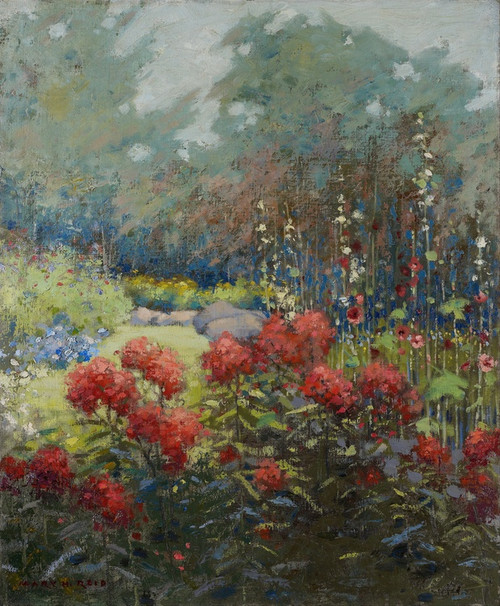 Digital Print - A Garden in September by Mary Hiester Reid